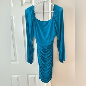 Fashion Long Sleeve Mesh Dress